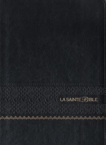 Couverture du livre « La Sainte Bible ; bible segond 1910 gros caractères similicuir » de Louis Segond aux éditions Bibli'o