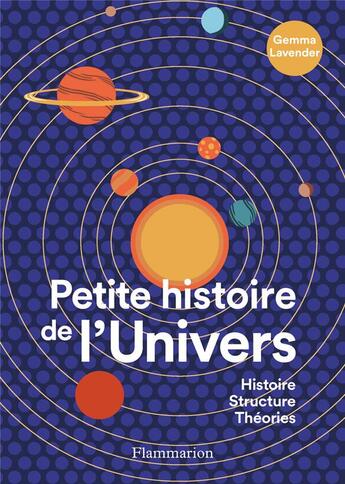 Couverture du livre « Petite histoire de l'univers : histoire, structure, théories » de Gemma Lavender aux éditions Flammarion