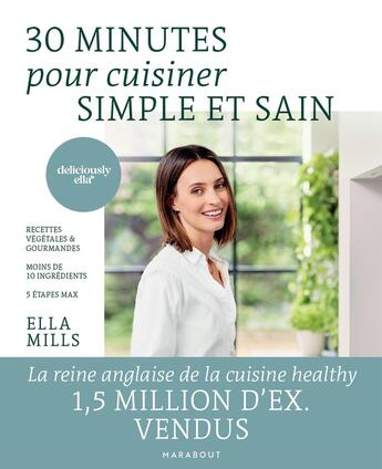 Couverture du livre « 30 minutes pour cuisiner simple et sain » de  aux éditions Marabout