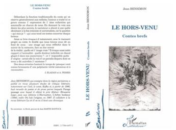 Couverture du livre « Le hors venu - contes brefs » de Jean Bensimon aux éditions L'harmattan