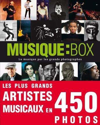 Couverture du livre « Musique : box ; la musique par les grands photographes » de Gino Castaldo aux éditions Chene