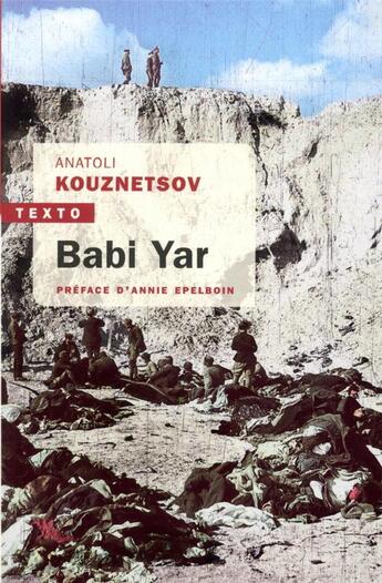 Couverture du livre « Babi Yar » de Anatoli Kuznetsov aux éditions Tallandier