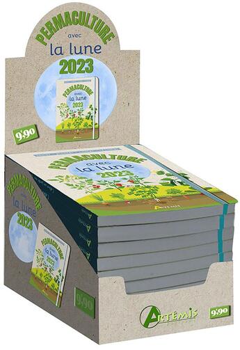 Couverture du livre « Boite 10 ex permaculture avec la lune 2023 » de  aux éditions Artemis