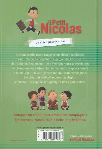 Couverture du livre « Le petit Nicolas : un chien pour Nicolas » de Valerie Latour-Burney aux éditions Gallimard-jeunesse