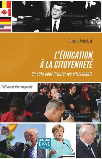 Couverture du livre « L'éducation à la citoyenneté ; un outil pour inspirer les enseignants » de Edmond Mutelesi aux éditions Eme Editions