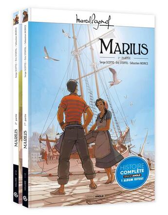Couverture du livre « Marius : Tome 1 et Tome 2 » de Serge Scotto et Eric Stoffel et Sebastien Morice aux éditions Bamboo
