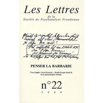 Couverture du livre « Penser la barbarie » de  aux éditions Campagne Premiere