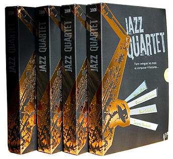 Couverture du livre « Jazz quartet - faire swinguer les mots et composer 4 histoires » de  aux éditions Editions In8
