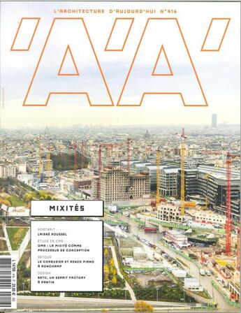 Couverture du livre « L'architecture d'aujourd'hui n 416 mixites decembre 2016 » de  aux éditions Archipress