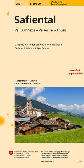 Couverture du livre « Safiental pedestre » de  aux éditions Ofts