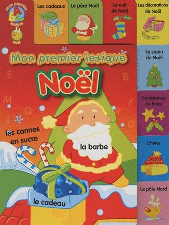 Couverture du livre « Mon premier lexique de Noël rouge » de  aux éditions Yoyo Books