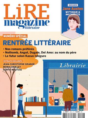 Couverture du livre « Lire magazine litteraire n 499 : rentree litteraire - septembre 2021 » de  aux éditions Lire Magazine