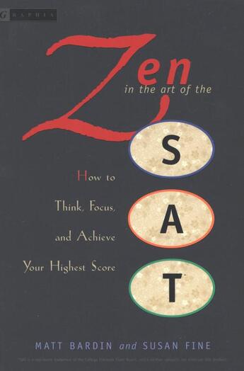 Couverture du livre « Zen in the Art of the SAT » de Fine Susan aux éditions Houghton Mifflin Harcourt