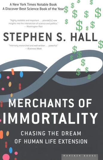 Couverture du livre « Merchants of Immortality » de Hall Stephen S aux éditions Houghton Mifflin Harcourt