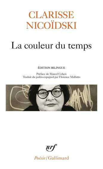 Couverture du livre « La couleur du temps » de Clarisse Nicoïdski aux éditions Gallimard