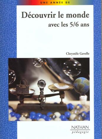 Couverture du livre « Decouvrir le monde avec les 5/6 ans » de Gavelle/Jenger aux éditions Nathan