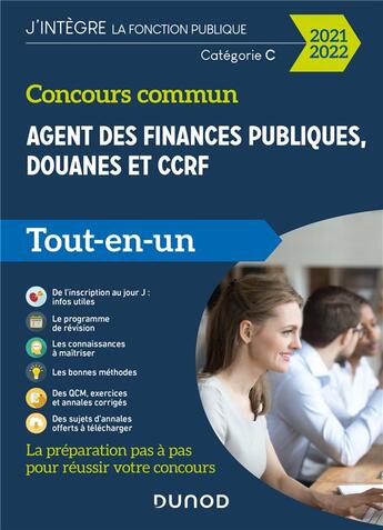 Couverture du livre « Concours commun agent des finances publiques, douanes et ccrf - 2020-2021 - categorie c -tout-en-un » de Pierre Siroteau et Frederic Lephay aux éditions Dunod