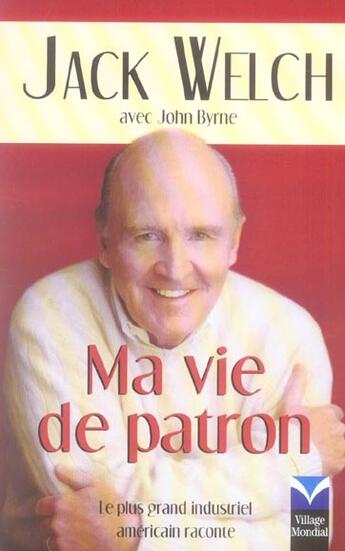 Couverture du livre « Ma vie de patron » de  aux éditions Pearson