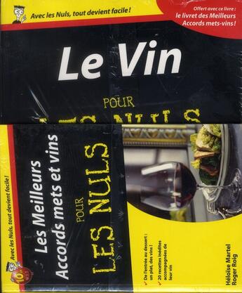 Couverture du livre « Vin 5e pour les nuls + produit » de Mccarthy/Beaumard aux éditions First