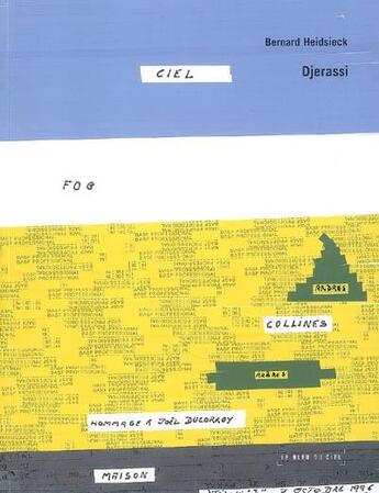 Couverture du livre « Djerassi » de Bernard Heidsieck aux éditions Le Bleu Du Ciel