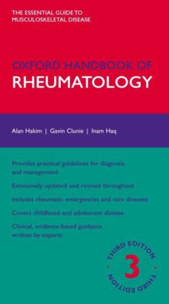 Couverture du livre « Oxford Handbook of Rheumatology » de Haq Inam aux éditions Oup Oxford