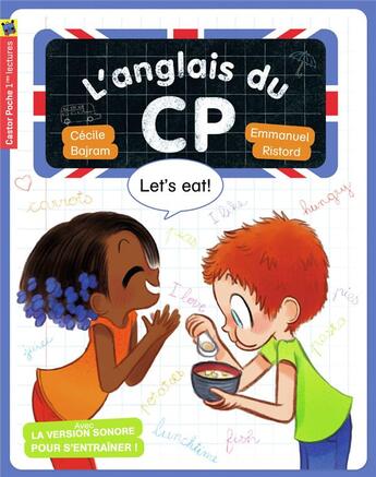 Couverture du livre « L'anglais du CP ; let's eat » de Emmanuel Ristord et Cecile Bajram aux éditions Pere Castor