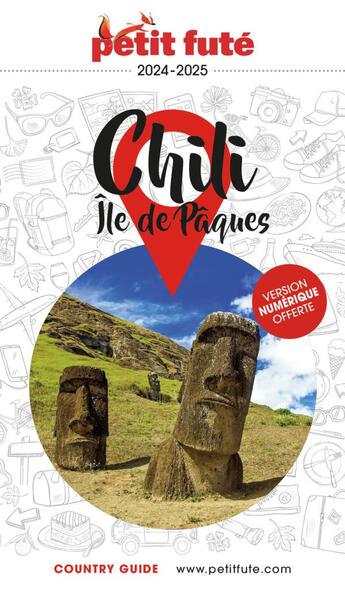 Couverture du livre « Guide chili - iles de paques 2024 petit fute » de Collectif Petit Fute aux éditions Le Petit Fute