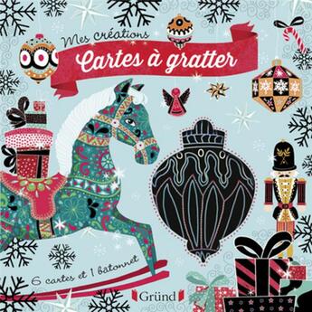 Couverture du livre « Cartes a gratter - jouets de noel » de Anne Cresci aux éditions Grund