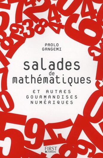 Couverture du livre « Salades de mathematiques » de Gangemi Paolo aux éditions First