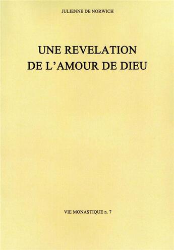 Couverture du livre « Une revelation de l'amour de dieu » de Norwich J De aux éditions Bellefontaine