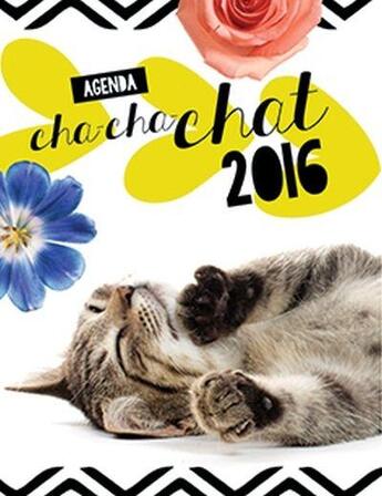 Couverture du livre « Agenda cha-cha-chat 2016 » de  aux éditions Presses Aventure