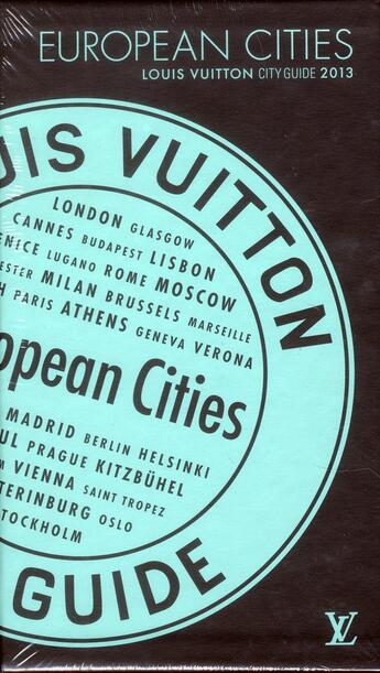 Couverture du livre « European cities city guide ; coffret ; édition 2013 » de Julien Guerrier et Pierre Leonforte aux éditions Louis Vuitton