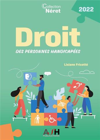 Couverture du livre « Droit des personnes handicapées (édition 2022) » de Lisiane Fricotte aux éditions Ash