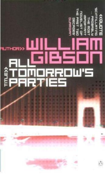 Couverture du livre « All Tomorrow'S Parties » de William Gibson aux éditions Viking Adult