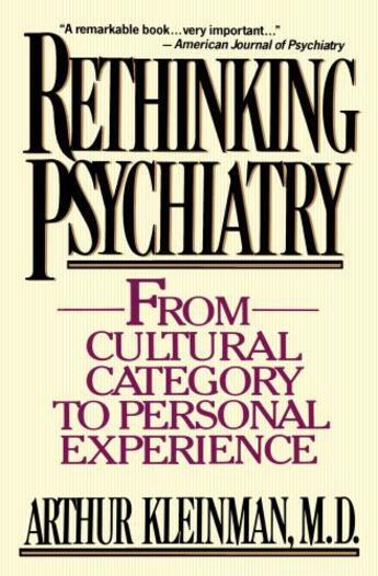 Couverture du livre « Rethinking Psychiatry » de Kleinman Arthur aux éditions Free Press