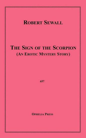 Couverture du livre « The Sign of the Scorpion » de Robert Sewall aux éditions Epagine