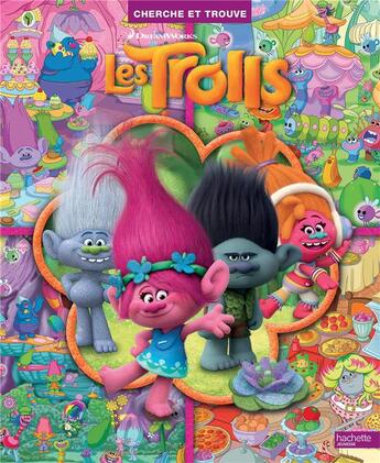 Couverture du livre « Trolls ; cherche et trouve » de  aux éditions Hachette