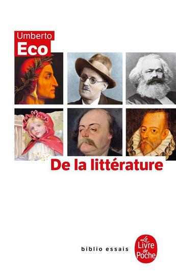 Couverture du livre « De la littérature » de Umberto Eco aux éditions Le Livre De Poche