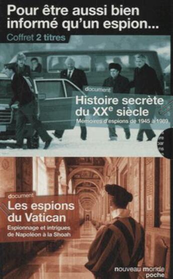 Couverture du livre « Coffret poches ; histoire secrète du XXe siècle » de Yvonnick Denoel et David Alvarez aux éditions Nouveau Monde