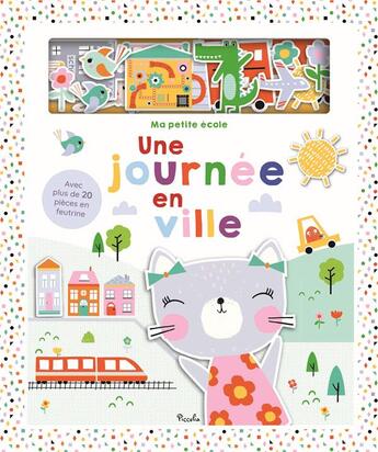 Couverture du livre « Ma petite ecole /une journee en ville » de Piccolia aux éditions Piccolia