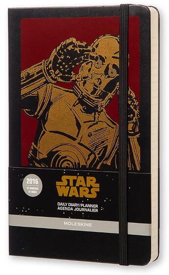 Couverture du livre « Agenda Star Wars journalier 2016 grand format couverture rigide » de  aux éditions Moleskine