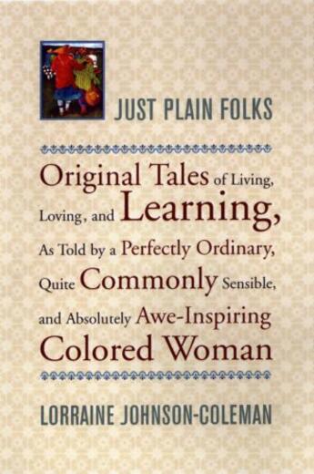 Couverture du livre « Just Plain Folks » de Johnson-Coleman Lorraine aux éditions Little Brown And Company