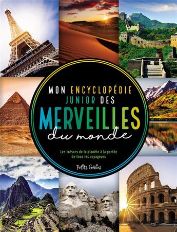 Couverture du livre « Mon encyclopédie junior des merveilles du monde » de Mathieu Fortin aux éditions Shoebox Media