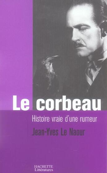 Couverture du livre « Le corbeau » de Jean-Yves Le Naour aux éditions Fayard