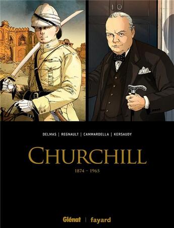 Couverture du livre « Churchill : coffret Tomes 1 et 2 : 1874-1965 » de Francois Kersaudy et Christophe Regnault et Vincent Delmas et Alessio Cammardella aux éditions Glenat