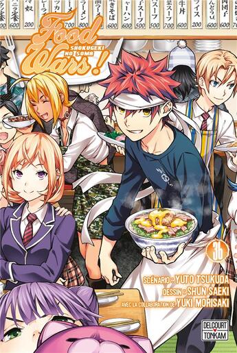 Couverture du livre « Food wars ! Tome 36 » de Yuki Morisaki et Yuto Tsukuda et Shun Saeki aux éditions Delcourt