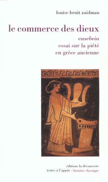 Couverture du livre « Le commerce des dieux » de Louise Bruit Zaidman aux éditions La Decouverte