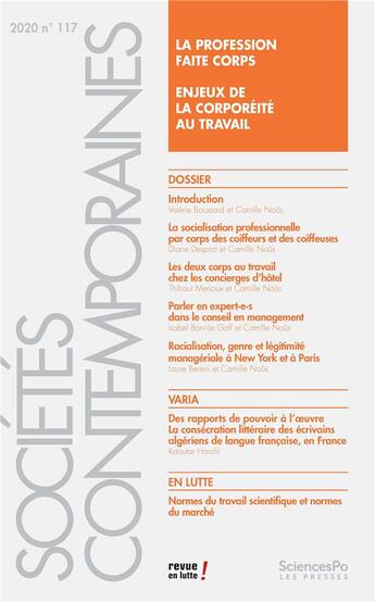 Couverture du livre « Societes contemporaines 117 » de  aux éditions Presses De Sciences Po