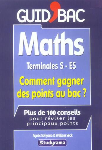 Couverture du livre « Comment gagner des points au bac ; s, es » de Agnes Sofiyana aux éditions Studyrama