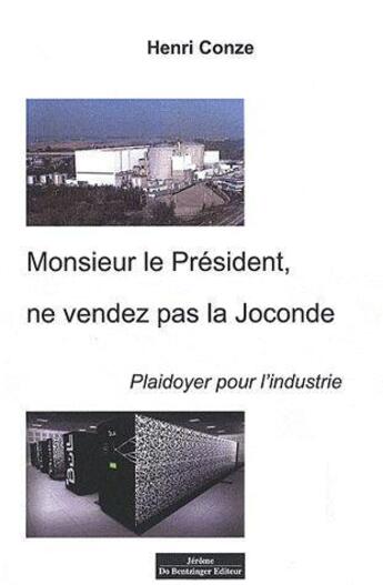 Couverture du livre « Monsieur le president ne vendez pas la joconde » de  aux éditions Do Bentzinger